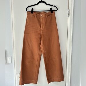 GAP - Wide leg high rised, almost new, rust colored